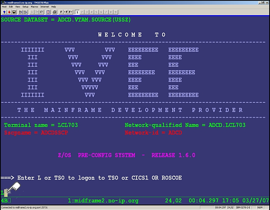 Tso Mainframe S01 - Acesso à Biblioteca | T-REX 06 TSO/ISPF DEMO